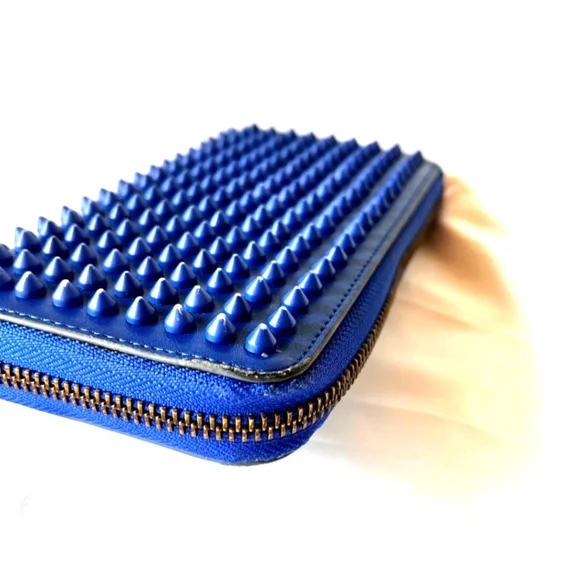 Christian Louboutin Panettone blue spiked long wallet - Picture 6 of 16